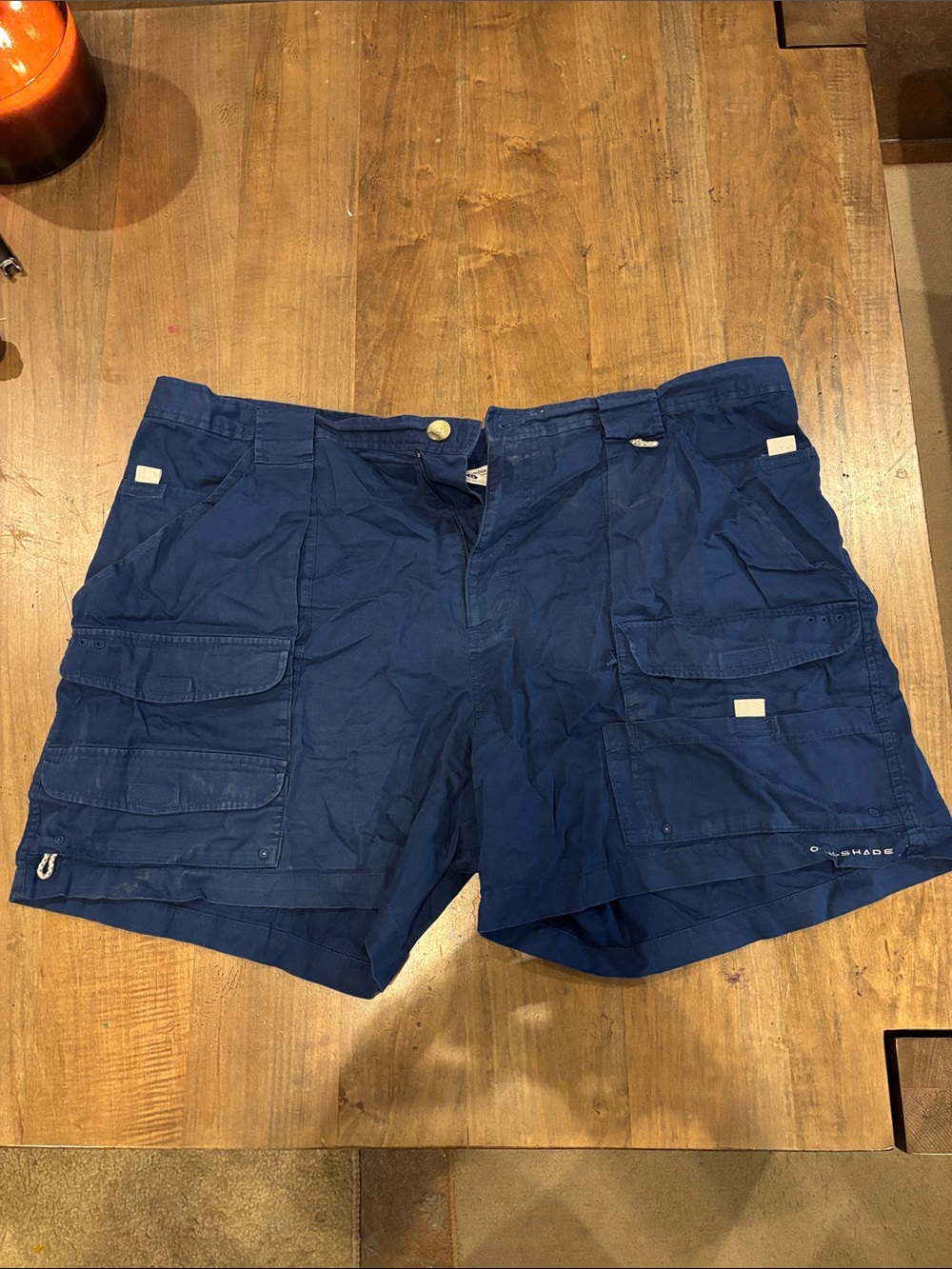 Men's Cargo Shorts in Deep Blue with Multi-Pocket Utility Design
